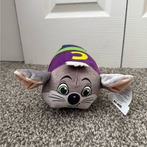 Purple and Gray Stuffed Mouse Toy